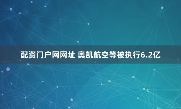 配资门户网网址 奥凯航空等被执行6.2亿